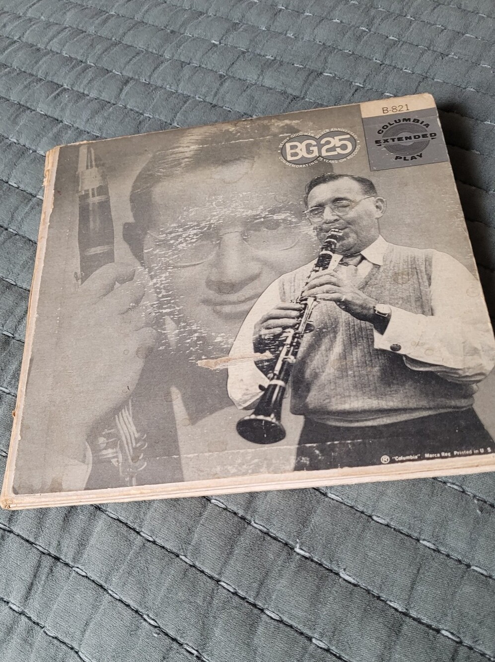 Columbia Black & White Clarinetist Record Sleeve Benny Goodman 25 Years
